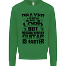 Funny Guitar Slogan Kids Sweatshirt Jumper Irish Green