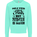 Funny Guitar Slogan Kids Sweatshirt Jumper Peppermint