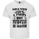 Funny Guitar Slogan Kids T-Shirt Childrens White