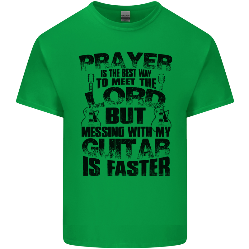 Funny Guitar Slogan Mens Cotton T-Shirt Tee Top Irish Green