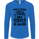 Funny Guitar Slogan Mens Long Sleeve T-Shirt Royal Blue