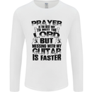 Funny Guitar Slogan Mens Long Sleeve T-Shirt White