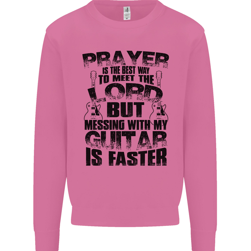 Funny Guitar Slogan Mens Sweatshirt Jumper Azalea