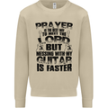 Funny Guitar Slogan Mens Sweatshirt Jumper Sand