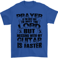 Funny Guitar Slogan Mens T-Shirt 100% Cotton Royal Blue