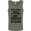 Funny Guitar Slogan Mens Vest Tank Top Charcoal