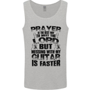 Funny Guitar Slogan Mens Vest Tank Top Sports Grey