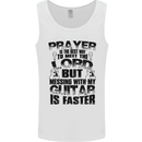Funny Guitar Slogan Mens Vest Tank Top White