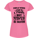 Funny Guitar Slogan Womens Petite Cut T-Shirt Azalea