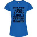 Funny Guitar Slogan Womens Petite Cut T-Shirt Royal Blue