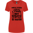 Funny Guitar Slogan Womens Wider Cut T-Shirt Red
