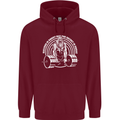 Funny Gym Quote Bodybuilding Training Childrens Kids Hoodie Maroon