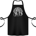 Funny Gym Quote Bodybuilding Training Cotton Apron 100% Organic Black