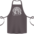 Funny Gym Quote Bodybuilding Training Cotton Apron 100% Organic Dark Grey