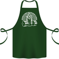 Funny Gym Quote Bodybuilding Training Cotton Apron 100% Organic Forest Green