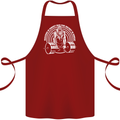 Funny Gym Quote Bodybuilding Training Cotton Apron 100% Organic Maroon