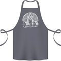 Funny Gym Quote Bodybuilding Training Cotton Apron 100% Organic Steel