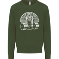 Funny Gym Quote Bodybuilding Training Kids Sweatshirt Jumper Forest Green