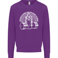 Funny Gym Quote Bodybuilding Training Kids Sweatshirt Jumper Purple