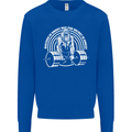 Funny Gym Quote Bodybuilding Training Kids Sweatshirt Jumper Royal Blue