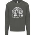 Funny Gym Quote Bodybuilding Training Kids Sweatshirt Jumper Storm Grey