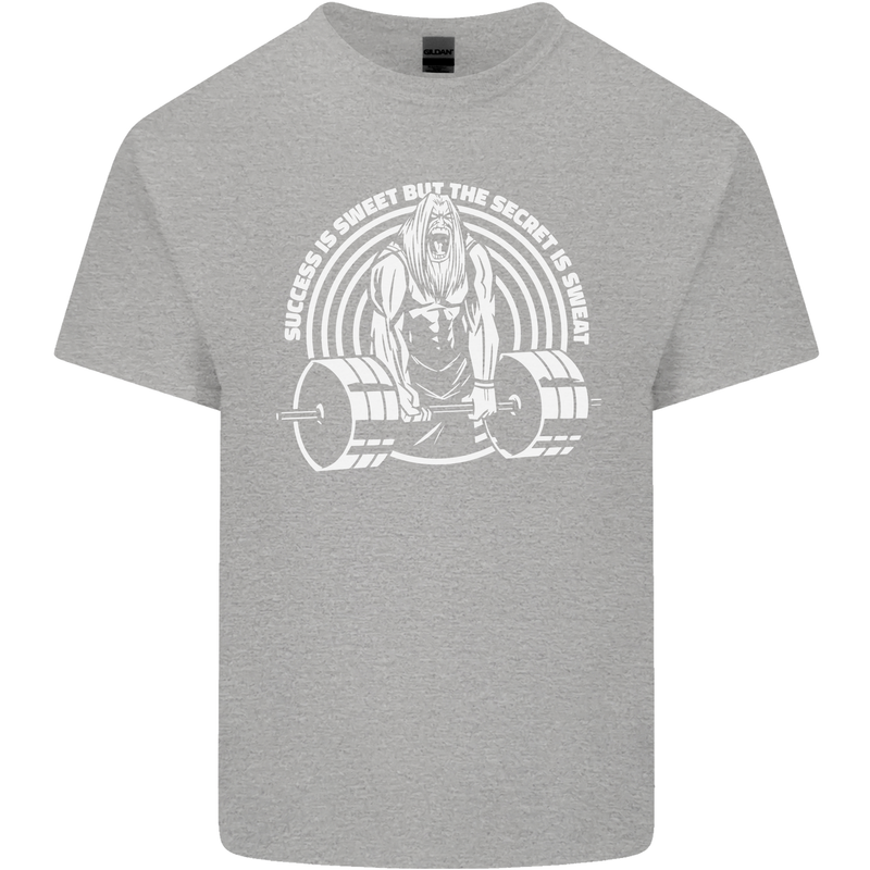 Funny Gym Quote Bodybuilding Training Kids T-Shirt Childrens Sports Grey