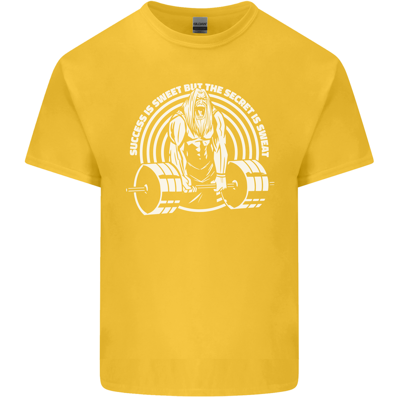 Funny Gym Quote Bodybuilding Training Kids T-Shirt Childrens Yellow