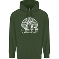 Funny Gym Quote Bodybuilding Training Mens 80% Cotton Hoodie Forest Green