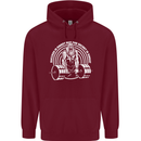 Funny Gym Quote Bodybuilding Training Mens 80% Cotton Hoodie Maroon