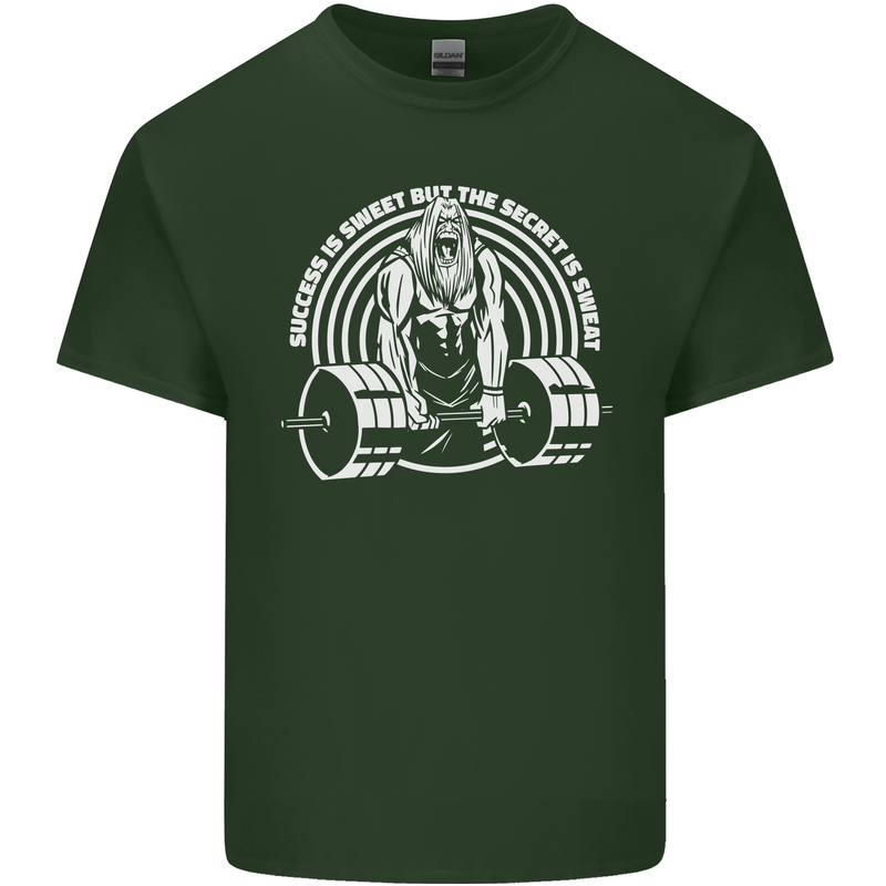 Funny Gym Quote Bodybuilding Training Mens Cotton T-Shirt Tee Top Forest Green