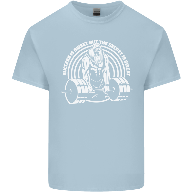 Funny Gym Quote Bodybuilding Training Mens Cotton T-Shirt Tee Top Light Blue