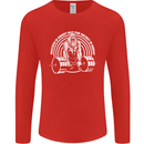 Funny Gym Quote Bodybuilding Training Mens Long Sleeve T-Shirt Red