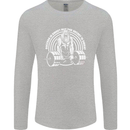 Funny Gym Quote Bodybuilding Training Mens Long Sleeve T-Shirt Sports Grey