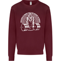 Funny Gym Quote Bodybuilding Training Mens Sweatshirt Jumper Maroon