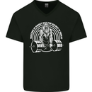 Funny Gym Quote Bodybuilding Training Mens V-Neck Cotton T-Shirt Black