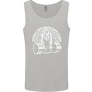 Funny Gym Quote Bodybuilding Training Mens Vest Tank Top Sports Grey