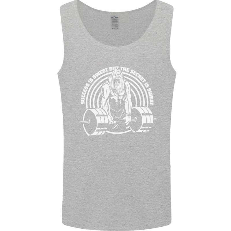 Funny Gym Quote Bodybuilding Training Mens Vest Tank Top Sports Grey