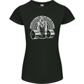 Funny Gym Quote Bodybuilding Training Womens Petite Cut T-Shirt Black