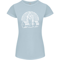 Funny Gym Quote Bodybuilding Training Womens Petite Cut T-Shirt Light Blue
