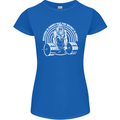 Funny Gym Quote Bodybuilding Training Womens Petite Cut T-Shirt Royal Blue