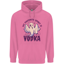 Funny Halloween Alcohol Vodka Spirit Ghost Childrens Kids Hoodie Azalea