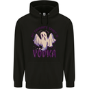 Funny Halloween Alcohol Vodka Spirit Ghost Childrens Kids Hoodie Black
