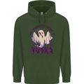 Funny Halloween Alcohol Vodka Spirit Ghost Childrens Kids Hoodie Forest Green
