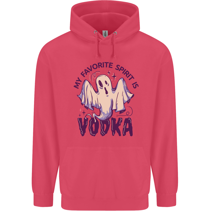 Funny Halloween Alcohol Vodka Spirit Ghost Childrens Kids Hoodie Heliconia