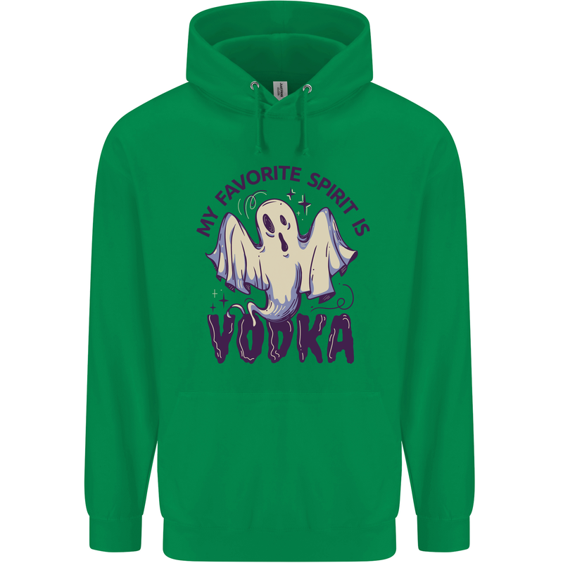 Funny Halloween Alcohol Vodka Spirit Ghost Childrens Kids Hoodie Irish Green