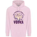 Funny Halloween Alcohol Vodka Spirit Ghost Childrens Kids Hoodie Light Pink