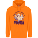 Funny Halloween Alcohol Vodka Spirit Ghost Childrens Kids Hoodie Orange