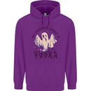 Funny Halloween Alcohol Vodka Spirit Ghost Childrens Kids Hoodie Purple
