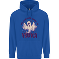Funny Halloween Alcohol Vodka Spirit Ghost Childrens Kids Hoodie Royal Blue