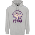 Funny Halloween Alcohol Vodka Spirit Ghost Childrens Kids Hoodie Sports Grey